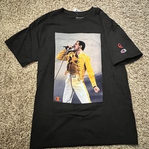 NWT QUEEN x Champion Freddie Mercury Tee Size Medium